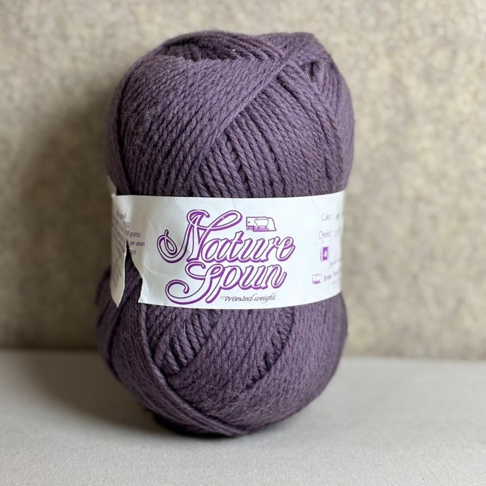 Brown Sheep Nature Spun Yarn Juicy Plum 100% Wool Worsted Weight 3.5oz 245yd USA